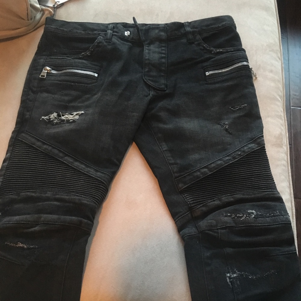 Balmain biker jeans sz 32